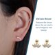 thumbnail image 5 of Sonducket Pendientes de circonita de 5 uds., accesorio de decoración elegante a la moda, pendientes pequeños, regalo de cumpleaños, decoración de Ropa, zapatos y accesorios Miscelánea Dorado XS Sonducket AP009683-05B, 5 of 6
