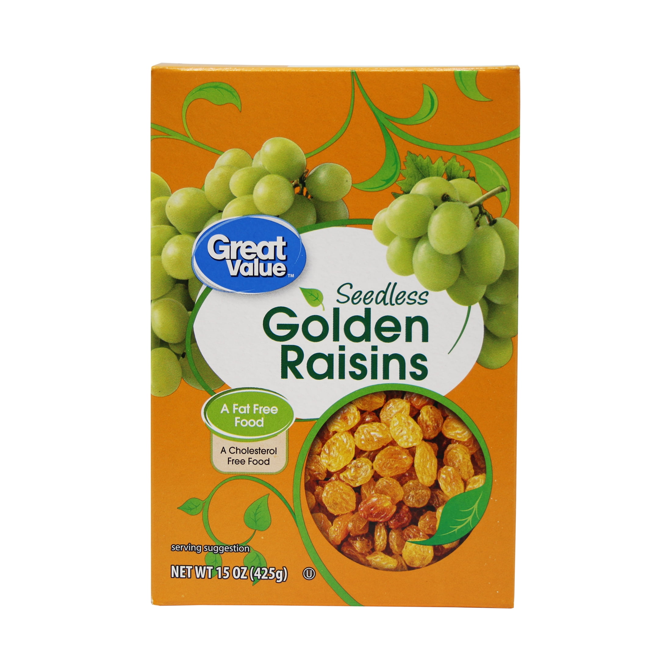 Great Value Seedless Golden Raisins, 15 oz