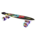 thumbnail image 3 of 22 Inch Cruiser Skateboard Complete with LED Light Up Wheels for Beginner and Adults T-Tool Included, 3 of 7