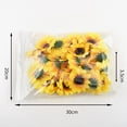 thumbnail image 6 of QIFEI 25Pcs Artificial Silk Sunflower Heads 2.76’’ Fake Faux Flower Heads Yellow Floral for Wedding Centerpieces Decor Home Decoration Garden Wreath Art Craft Yellow, 6 of 7