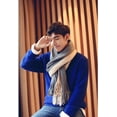 thumbnail image 5 of Bufanda de diseñador de invierno para hombre, bufanda de algodón con retazos, chal de marca para hombre, bufandas de cachemira de punto, chales y bufandas pashmina con T, 5 of 5