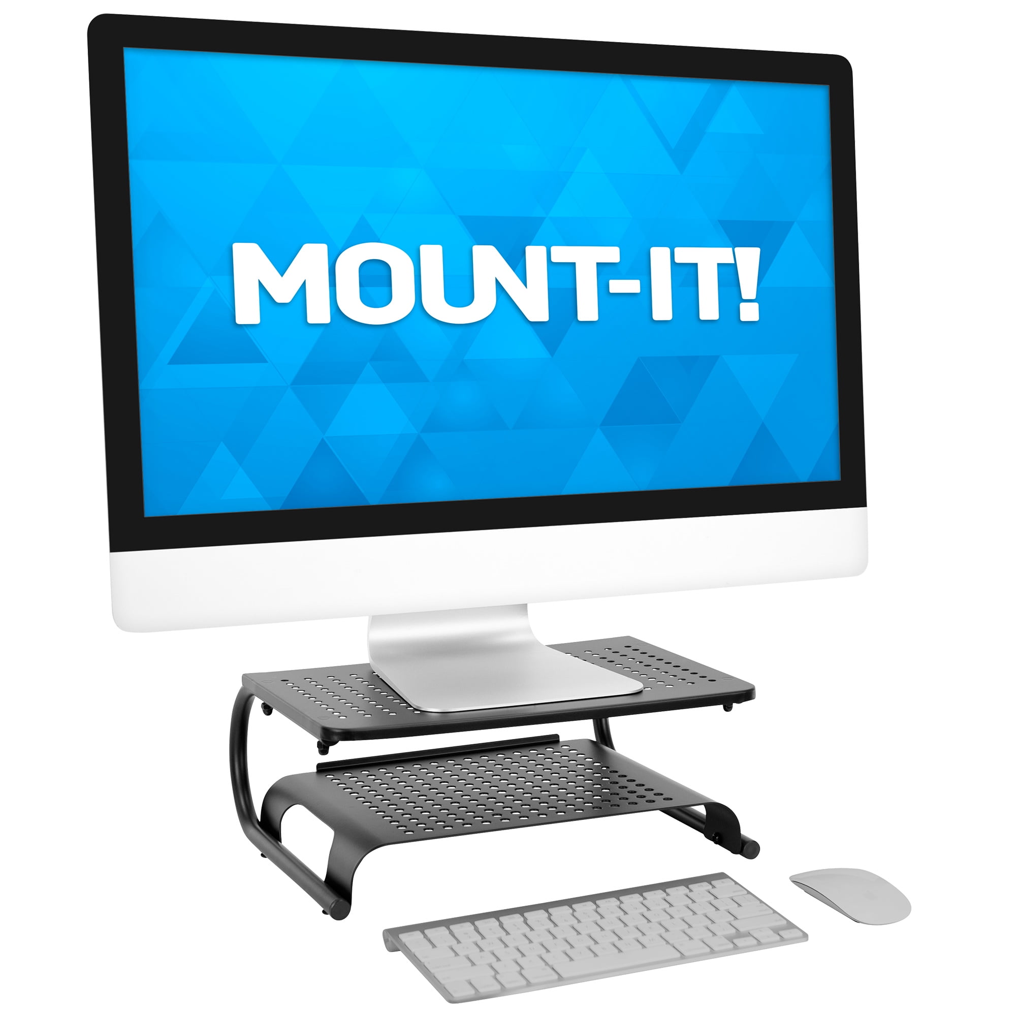 MountIt! 2 Tier Desk Organizer Riser, Computer Monitor Stand with