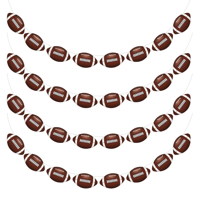 Set de decoración para fiestas de fútbol, pancartas de fútbol, 4 piezas