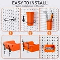 thumbnail image 6 of 330PCS Upgraded Pegboard Accessories Organizer Kit, Peg Board Hooks Assortment with Bins & Cups for Organizing Tools, Fit 1/8 or 1/4 inch Pegboard for Garage Workshop Wall Hanging Tools, 6 of 7