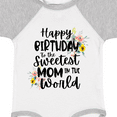 thumbnail image 4 of Inktastic Happy Birthday to the Sweetest Mom in the World Girls Baby Bodysuit, 4 of 5