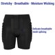 thumbnail image 4 of Pantalones Cortos Al Aire Libre Pantalones Cortos de Esquí + Rodillas Colocados Para El Skate Snowboard Imperio para el esquí para Mujeres Hombres, 4 of 7