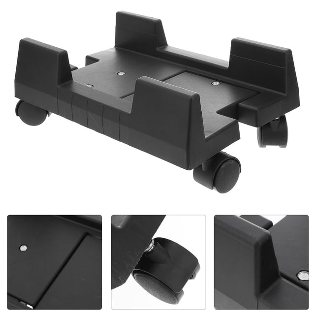 unbranded Support Roulant pour Ordinateur 1Pcs Chariot Noir Protection contre les Collisions Café Internet Rentrée Scolaire