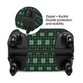 thumbnail image 2 of Balery Green Buffalo Plaid Merry Christmas Funda de equipaje, fundas para maletas, elástica, lavable, protector de maletas, compatible con maletas de 18 a 32 pulgadas-Medium, 2 of 7