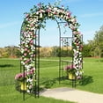 thumbnail image 5 of Zimtown Garden Arch,Iron Arch for Climbing Plants Weather Resistant,Black, 5 of 8