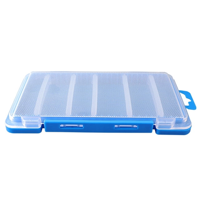 Caja Señuelos Pesca Aparejos Doble Cara Accesorios Portátiles