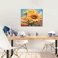 thumbnail image 5 of Logiee Sunflower Blue Sky Print Canvas Wall Art ,Art Poster,Canvas Decorative Picture,Decor Wall Pictures for Living Room Bedroom Bathroom,Ready to Hang, 5 of 6
