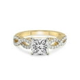 thumbnail image 4 of 2 Carat IGI Certified Princess Shape Lab Grown Diamond Engagement Ring | 14K Yellow Gold | Lorene Twisted Shank Lab Diamond Ring | FG-VS1-VS2 Quality Friendly Diamonds, 4 of 6
