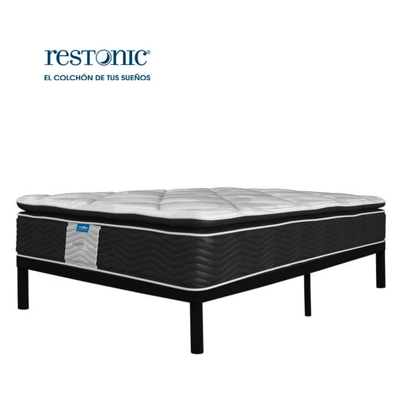 Colchon Individual Restonic Ortopedico MoonCare + Box Metal