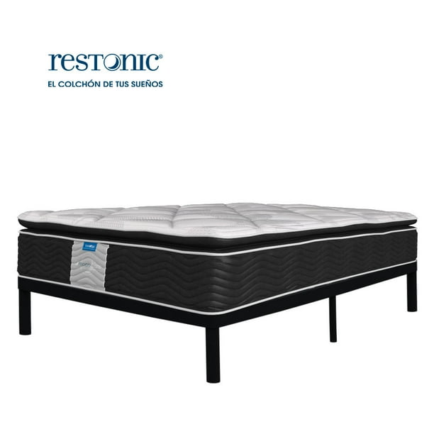 Colchon Individual Restonic Ortopedico MoonCare + Box Metal