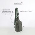 thumbnail image 5 of Bolso bandolera ODODOS Daily Waterproof de nailon para exteriores, color carbón, 5 of 5