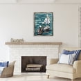 thumbnail image 2 of Stupell Industries Pelicans at Sea Painting Animals & Insects Painting Gray Floater Framed Art Print Wall Art, 25 x 31, 2 of 9