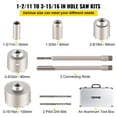 thumbnail image 5 of Masonry Hole Saw Set 1-2/11" to 3-15/16" – SDS Plus & MAX Drill Bits w/ 4-1/3" Rod for Concrete, Stone, Cement Walls, 5 of 11