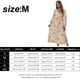 thumbnail image 2 of Vestido floral bohemio suelto informal para mujer, manga larga, maxi vestido de verano para playa, M, 2 of 5