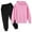 Z1 Pink, variant on REDARER Kids 2-Piece Sweatsuit Set, Unisex Solid Color Hoodie & Jogger Pants, Casual Tracksuit Outfit Set for Toddler Boy Girl, Kids Sets Clothes, for Size 7-8 Years