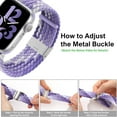 thumbnail image 3 of REQO Compatible with Apple Watch Bands 44mm 40mm 38mm 42mm 41mm 45mm 46mm 49mm, iWatch Bands Women Men,Adjustable Braided Solo Loop Elastic Sport Band for iWatch Ultra SE Series 10/9/8/7/6/5/4, 3 of 6