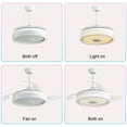 thumbnail image 5 of "Sofucor 42"" Retractable Ceiling Fan with Dimmable Lights, Bluetooth Speaker, Remote Control for Bedroom, Kitchen", 5 of 14