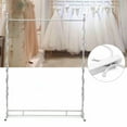thumbnail image 2 of Fichiouy 80.7" Wedding Dress Display Rack Freestanding Garment Clothing Stand Support Frame White, 2 of 10
