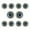 Blue, variant on Halloween Eyes Semi-circular Bowl-shaped Hollow Eyes Bleeding Eyeballs Spoof Horror Eyeball Toys Halloween Gifts 10Pcs Red Big Black Pupils