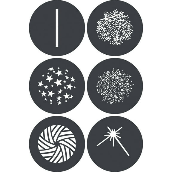 Godox GP-GS3 Gobo Set for MG1200Bi Spotlight Mount (6-Pack)