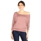 thumbnail image 2 of Jersey Simlu para mujer, jersey con hombros descubiertos, color coral, talla L, 2 of 6