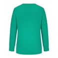 thumbnail image 6 of Viikei Long Sleeve Tops for Women Dressy,Women Long Sleeves Casual Shirts Color Round Neck Sweatshirt Pullover Loose Tunic Tops Mint Green S, 6 of 6