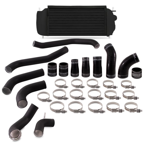Mishimoto MMINT-F35T-17KBBK Intercooler Kit Compatible With Ford F-150 Raptor 2017-2021 Black Cooler & Pipes