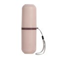 thumbnail image 1 of QualitChoice Toothbrush Case Travel Leak-proof Toothpaste Holder Tooth Brush Toiletry Mouth Cup School Bottle Container Organizer Pink 1Set, 1 of 6