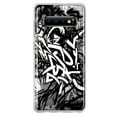 thumbnail image 1 of MUNDAZE Samsung Galaxy S10 Plus Shockproof Clear Hybrid Protective Phone Case Black White Urban Graffiti Cover, 1 of 5