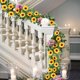 thumbnail image 1 of Spring And Summer Sunflower Wreath Artificial Flower Wildflower Wreath For Indoor Outdoor Wedding Arches Porches Staircase Decorations Year Round Home Decorati, 1 of 6