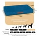 thumbnail image 4 of Cama Antiestrés de Foam para Perro Grande y Gato, Colchoneta Lavable Esquima (Azul,95x65 cm), 4 of 6