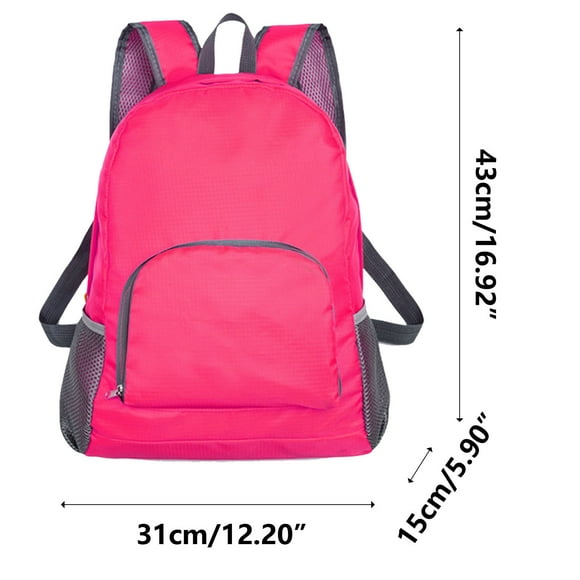 yelldesk clearance Lightweight And Foldable Backpack Student Backpack Fluorescent Color Minimalism