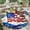 American Flag1, variant on Round Rug, Sunset1 Soft Washable Carpet, Non-Slip Floor Mat for Living Room Bedroom Home Decor 24 Inch