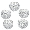 thumbnail image 1 of Paquete De 5, Sostenedor De para cuenco Del Cristal Plateado Para De Decorativos, 3 Pulgadas De Diámetro, 1 of 6