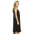 thumbnail image 2 of Dreamcrest Women's Silky Soft Nightgown - Elegant Crochet Trim Sleep Dress for Comfortable Nights (Black, Small), 2 of 3