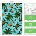 thumbnail image 5 of Eveokoki 2 Pcs Beach Kitchen Towels Vintage Tropical Dish Towel Set Ocean Animal Themed Hand Towels Soft Dish Towels for Kitchen Decorative Absorbent Tea Towels for Bathroom, 5 of 5