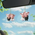 thumbnail image 4 of RyanK Valentine'S Day Gifts Valentine'S Day Decorations Valentine's Day Wedding Love Pig Pendant Car Interior Acrylic Pendant Decorative Pendant 2.44x3.14in, 4 of 5