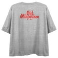 thumbnail image 2 of Old Milwaukee Deer Sketch Crew Neck Short Sleeve Gray Heather Women's Crop Top
-Small, 2 of 4