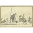 thumbnail image 2 of Cornelis Pronck 24x17 Black Ornate Framed Double Matted Museum Art Print Titled: Veeffen (1732), 2 of 5