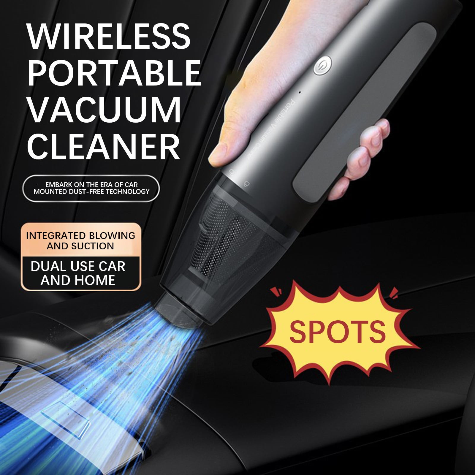 Jubipavy Handheld Vacuum Cleaner Mini Car Vacuum Cleaner Powerful Suction Portable Collector Home Cleaning Good Helper