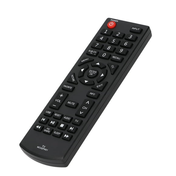Télécommande de Téléviseur, Télécommande de Remplacement pour Téléviseur Facile Noire pour Remplacement pour Téléviseur SANYO