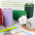thumbnail image 4 of shiyou-Macrame Cord 1mm x 426 Yard Natural Cotton String Twine Macrame Rope Yarn, Colored String Craft Cord for DIY Jewelry Making Wall Hanging Gift Wrapping Decoration (Dark Green), 4 of 4