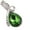 Green(teardrop), variant on Jiaroswwei Teardrop Pendant Delicate Cute Lovely Heart Shaped Necklace for Party
