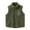 Army Green2, variant on Mikilon Kids Fleece Vest Jacket Full-Zip Warm Sleeveless Solid Color Vest for 4-8 Years Boys and Girls