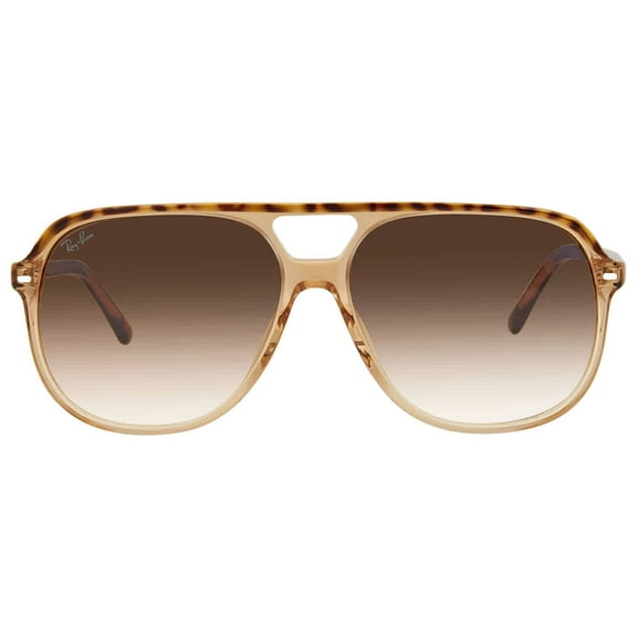 Ray Ban Bill Light Brown Gradient Square Unisex Sunglasses RB2198 129251 60