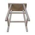 thumbnail image 6 of International Concepts 24" Saddle Seat Counter Height Wood Stool in Washed Gray Taupe, 6 of 7